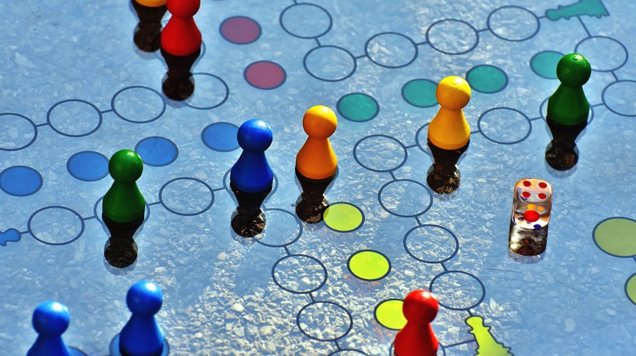 Child playing with toys in a play therapy setting